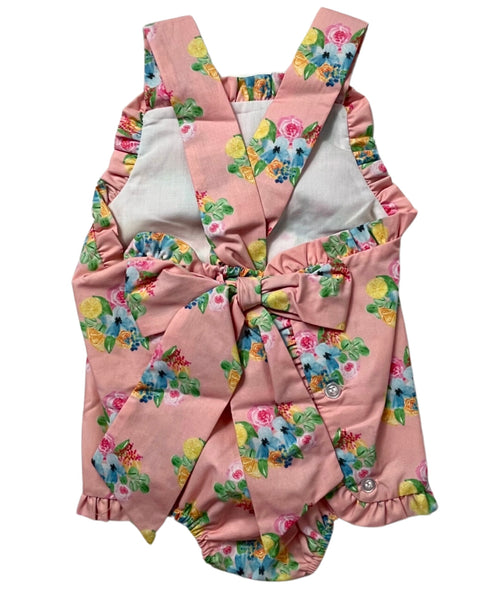 Coral Floral Sunsuit