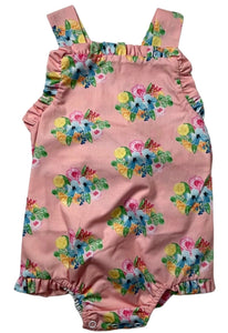 Coral Floral Sunsuit