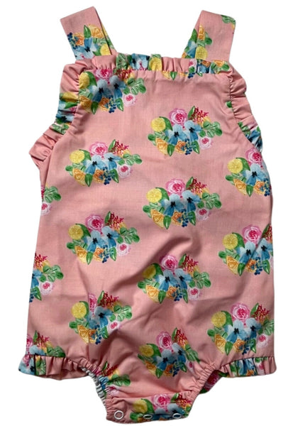 Coral Floral Sunsuit