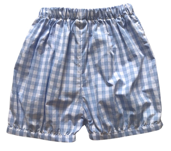 Magnolia Steel Gingham Banded Shorts