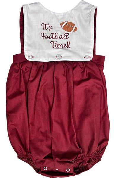 Maroon Bulldog Reversible Boy Bubble