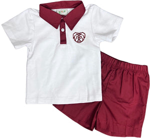 Maroon Bulldog Polo