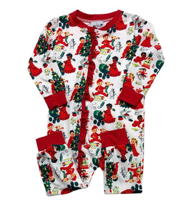 Kids of Christmas Ruffle Onsie