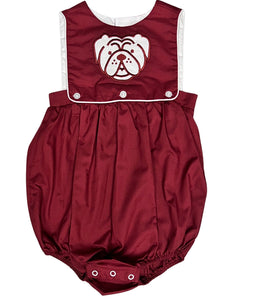 Maroon Bulldog Reversible Boy Bubble