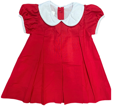 Magnolia Steel Red Pleat Dress