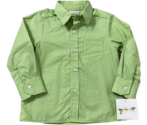 Green Button Up