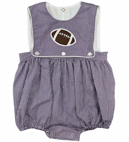 Purple Football Reversible Boy Bubble