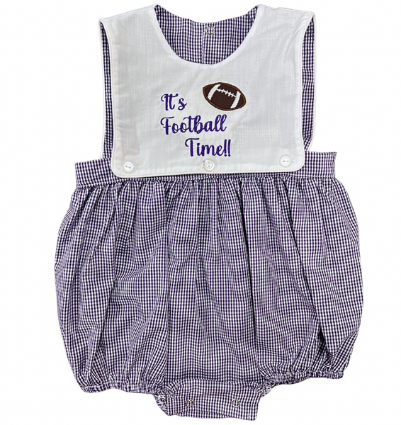 Purple Football Reversible Boy Bubble