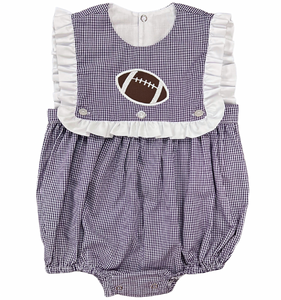 Purple Football Reversible Girl Bubble