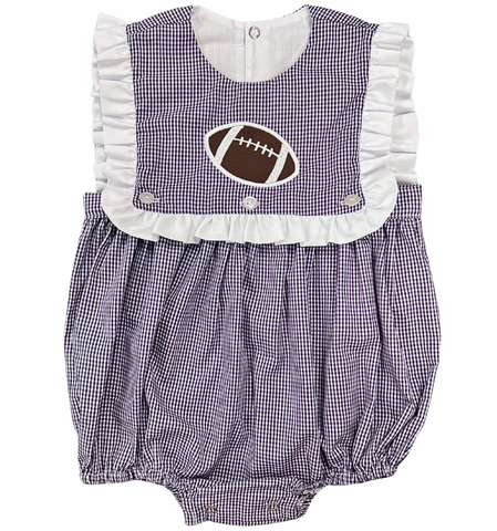 Purple Football Reversible Girl Bubble