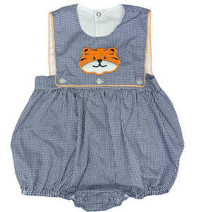 Navy/Orange Tiger Reversible Boy Bubble