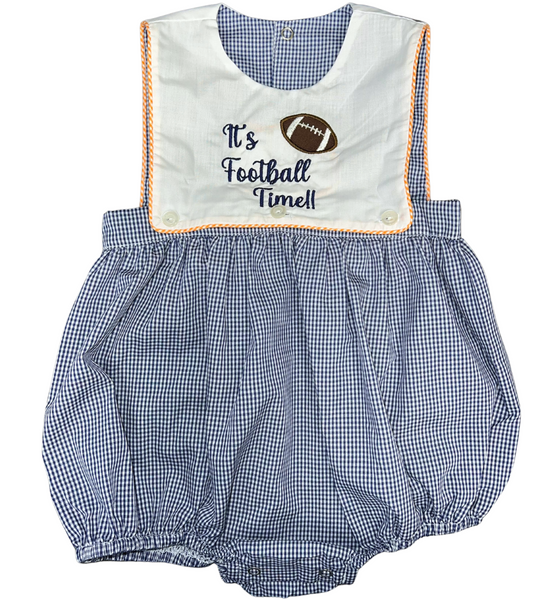 Navy/Orange Tiger Reversible Boy Bubble