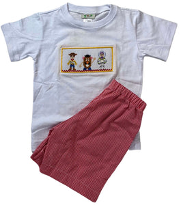 Smocked Toy Short Set