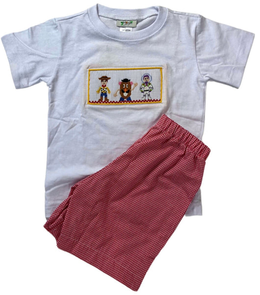 Smocked Toy Short Set