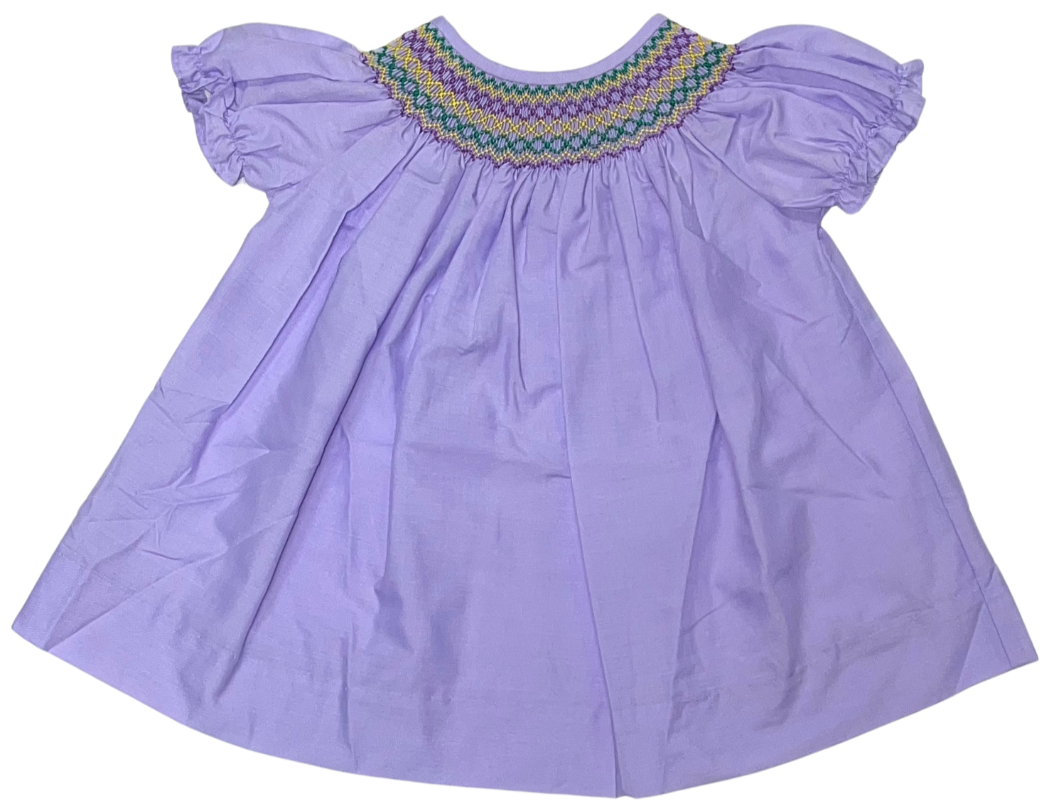 Mardi Gras Smocked Dress