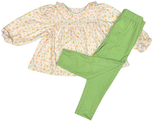 Green Pumpkin Girls Pant Set