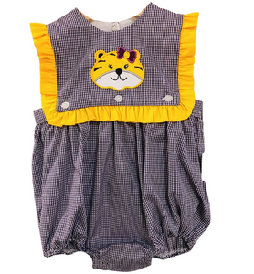 Yellow/Purple Tiger Reversible Girl Bubble