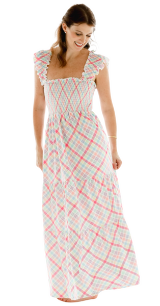 Pastel Plaid Mom Dress