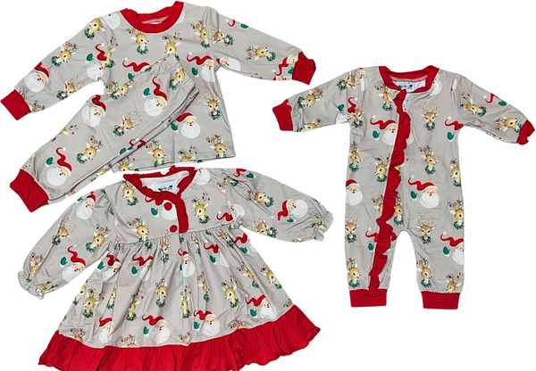 Santa Deer 2pc