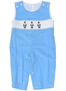 Blue Smocked Nutcracker Longall