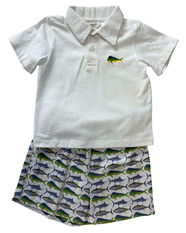 Deep Water Fish Short Set