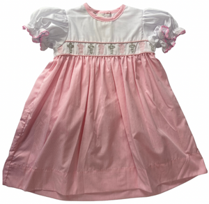 Girls Cross Ribbon Dress